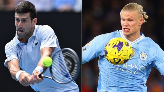 Haaland eligió a Djokovic como su atleta favorito