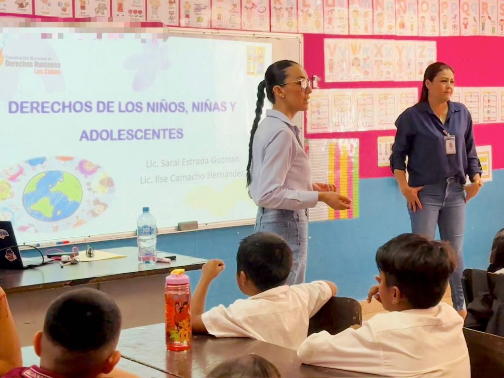 Se promueven los derechos de la niñez en la primaria Emilio Carranza de San José del Cabo