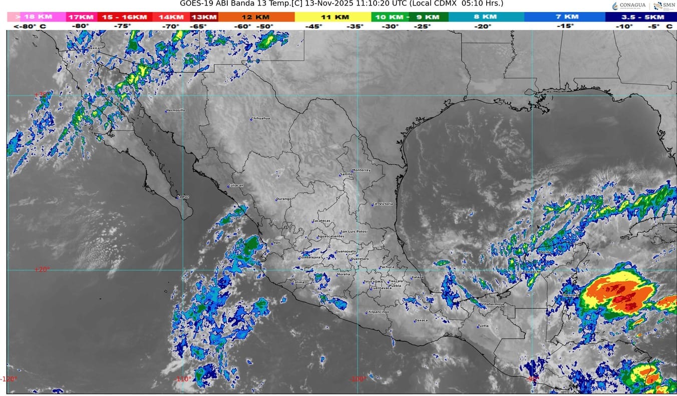 Se aproxima un nuevo frente frío al noroeste del país