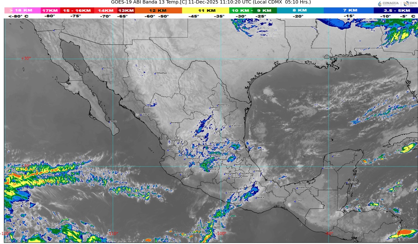 El frente frío número 20 se extenderá sobre el noreste de México
