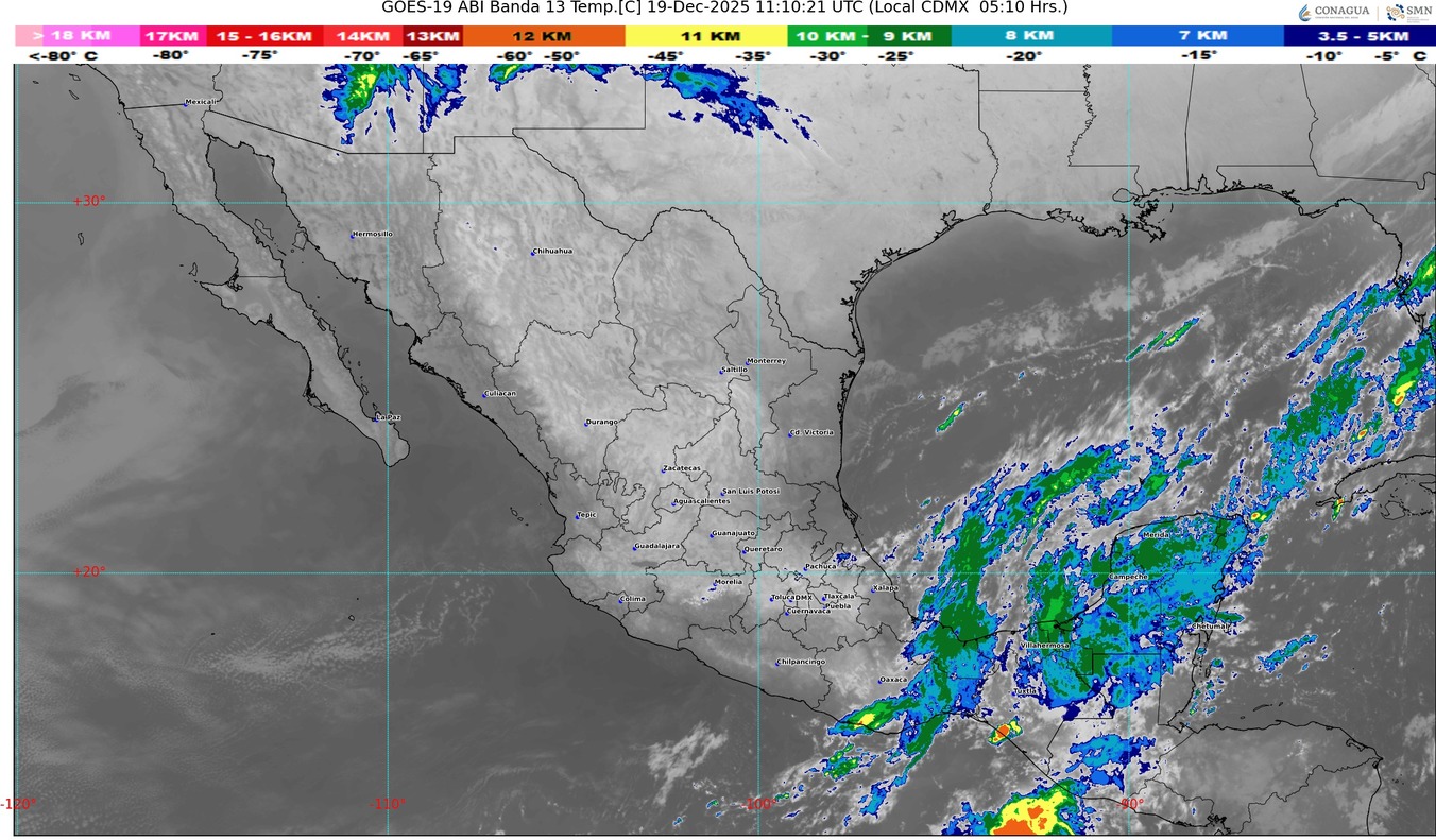 El sistema frontal número 22 se extenderá sobre México