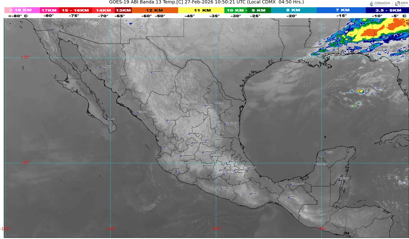 Pronostican tiempo estable y ambiente caluroso a muy caluroso en la mayor parte del país