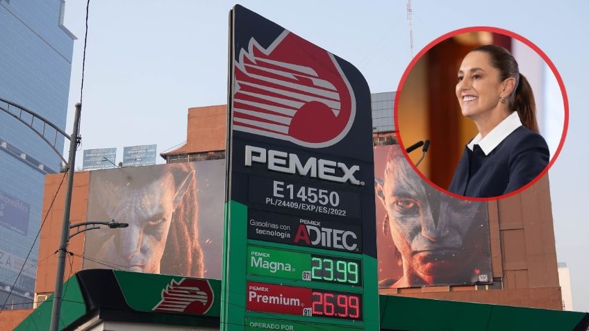 La gasolina «ya es más barata», dice Sheinbaum; Magna está por debajo de los 24 pesos por litro