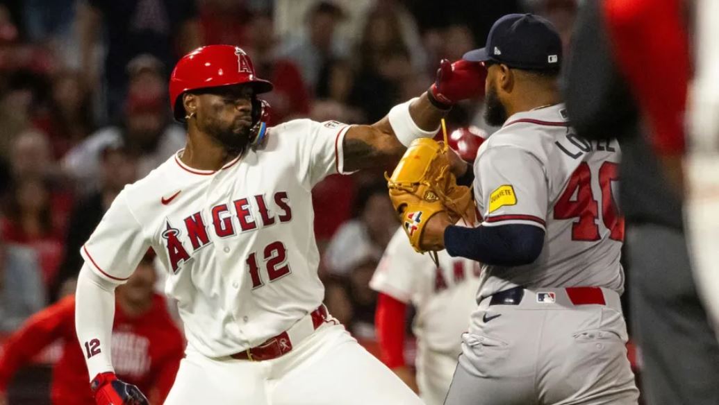Jorge Soler y Reynaldo López suspendidos por pelea durante el partido Angels vs Braves