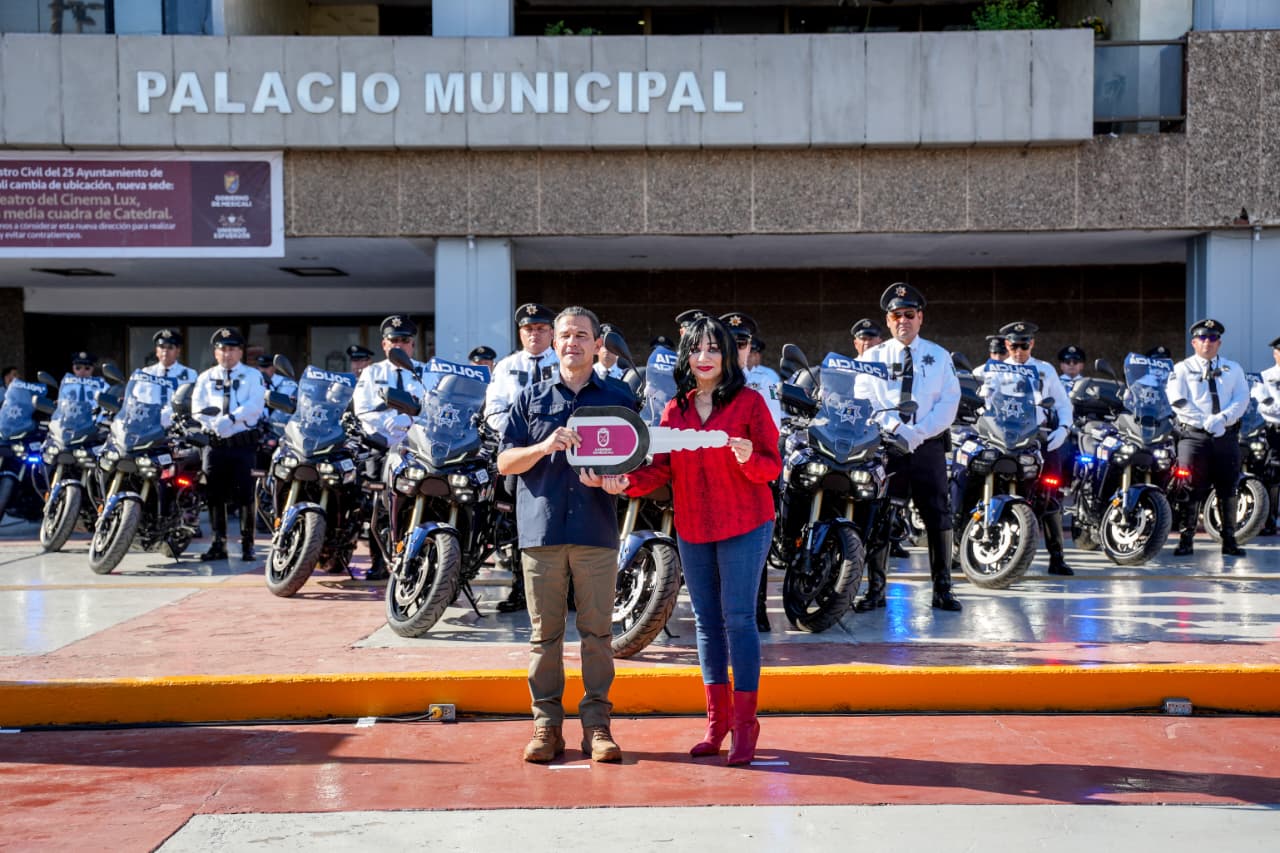 Refuerzan Tránsito con 25 moto en Mexicali