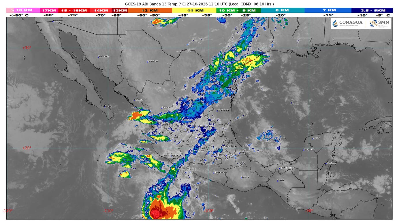 Lluvias por tormenta tropical Vance afectarán a Colima, Jalisco, Michoacán y Nayarit